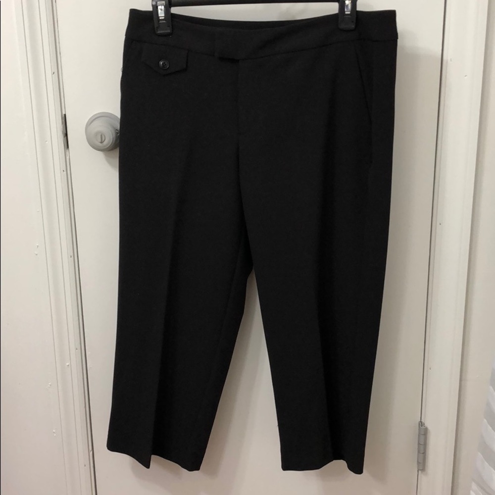 Black crop/Capri dress pants